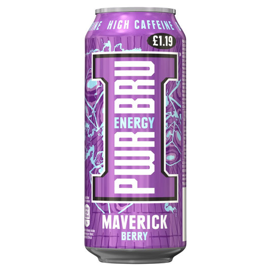 Pwr-Bru Energy Maverick Berry Pm£1.19 500Ml