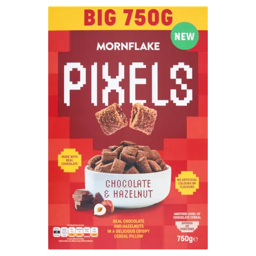 Mornflake Pixels Chocolate Hazelnut Squares