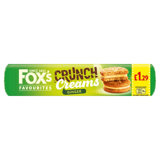 Foxs Ginger Crunch Cream Pm1.29