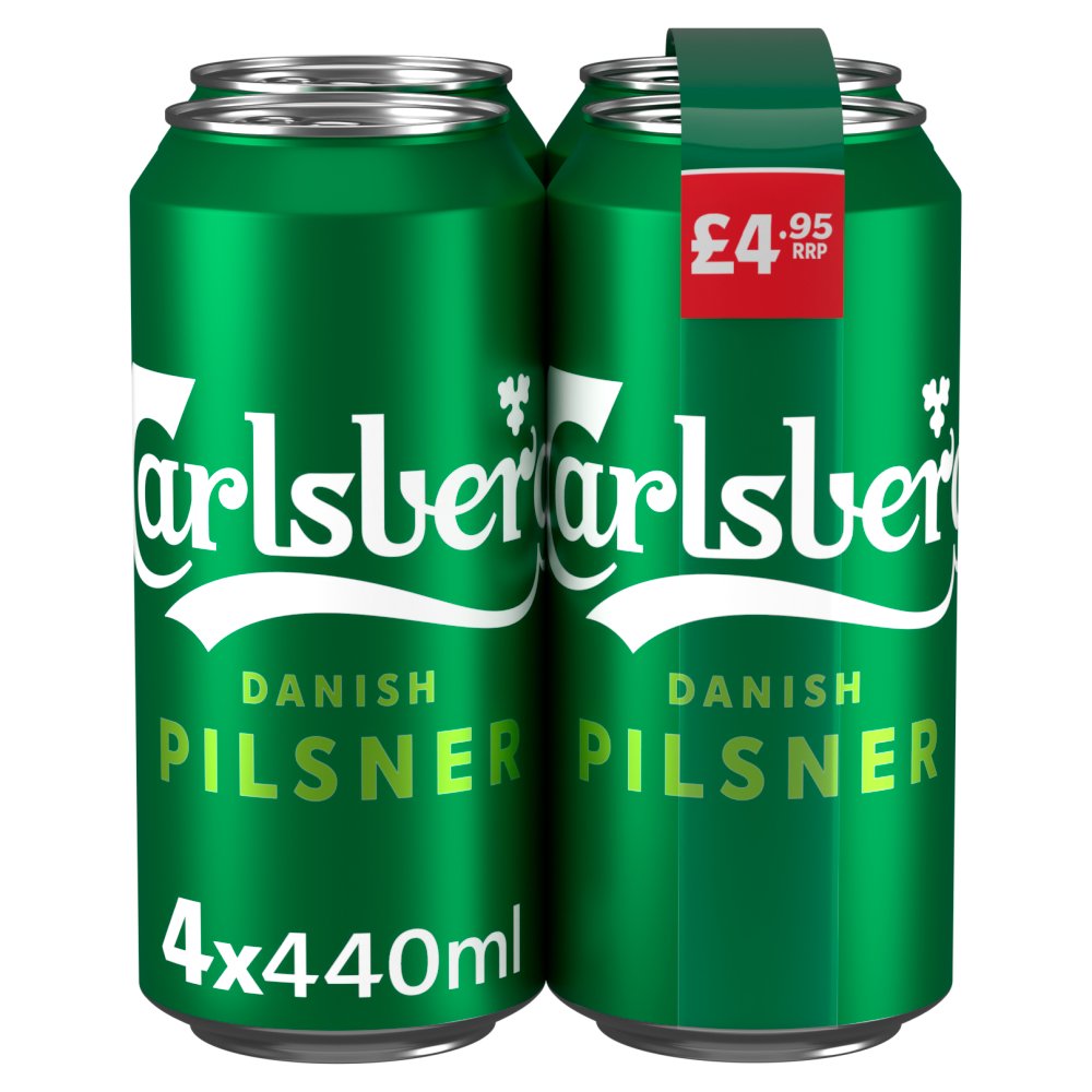 Carlsberg Pilsner 4X440Ml Pm 4.95- 3.4%