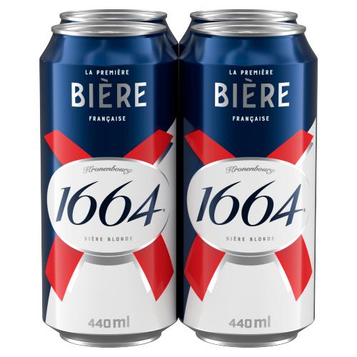 1664 Biere (Kronenbourg).- 4.6%