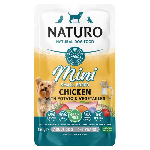 Naturo Adult Mini Gf Chicken With Potato & Veg Pouch 150G