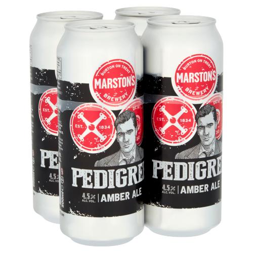 Marstons Pedigree Can 4.5% 4X500Ml