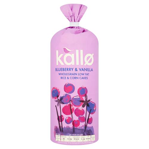 Kallo Bluberry & Vanilla Jumbo Rice & Corncake