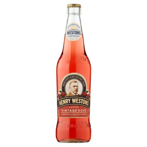 Henry Westons Vintage Rose Dry Cider 500Ml