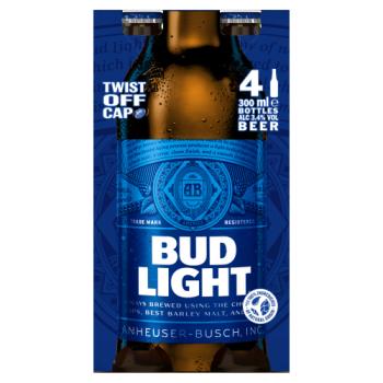 Bud Light 4X300Ml Nrb - 3.4%