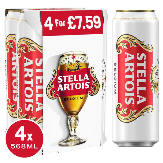 Stella Artois 4X568Ml PMP 7.59 - 4.6%