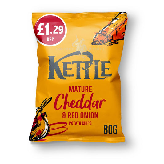 Kettle Mature Cheddar & Red Onion Pm1.29