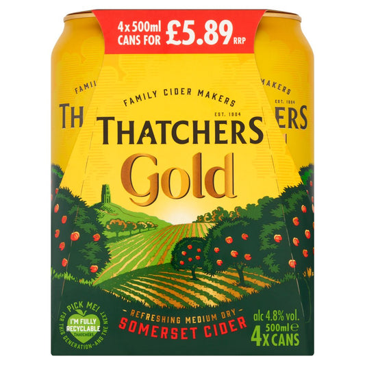 Thatchers Gold Cider 4PK Pm5.89 4.8%