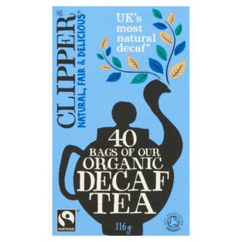 Clipper Fairtrade Organic Decaf 40 Tea Bags