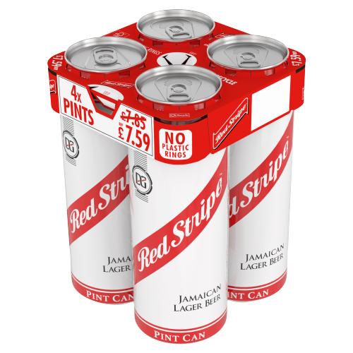 Red Stripe 4PK Pint Pm 7.59 - 4.7%