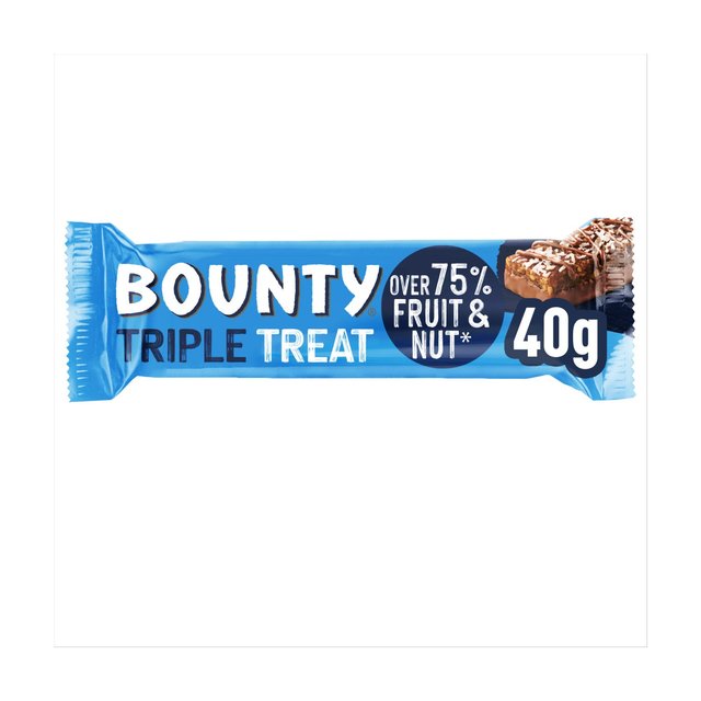 Bounty Triple Treat Fruit And Nut Chocolate Bar