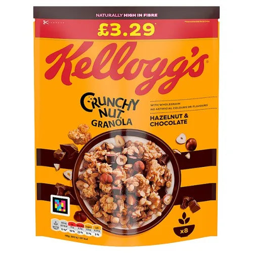 Kelloggs Crunchy Nut Granola Hazelnut & Chocolate Pm 3.29