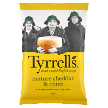 Tyrrells Cheddar Cheese & Chive Potato Chips