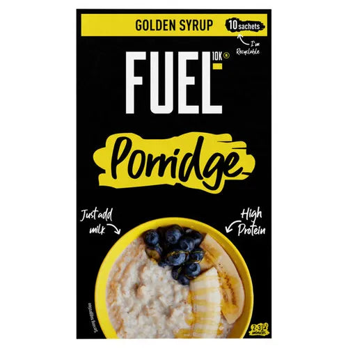 Fuel10K Golden Syrup Porridge Sachets 10X36G