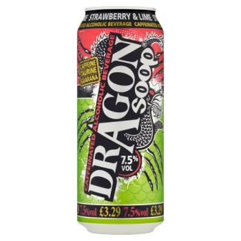 Dragon Soop Strawberry & Lime Pm3.29 7.5%