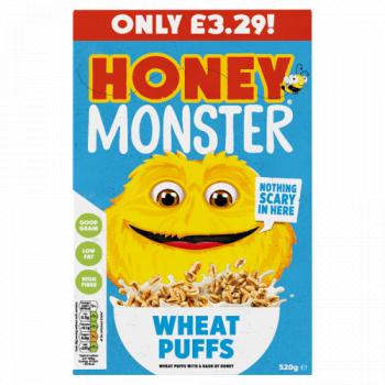 Honey Monster Wheat Puffs Pm 3.29