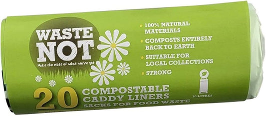 Waste Not Compostable Caddy Liners 10L