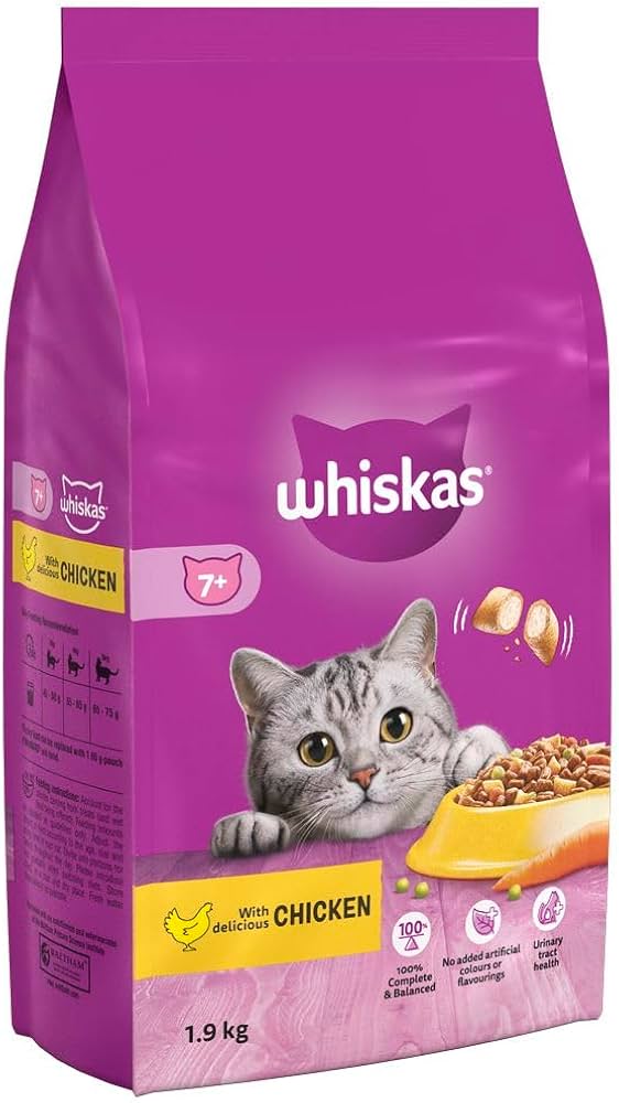 Whiskas Complete 7+ Cat Dry Chicken