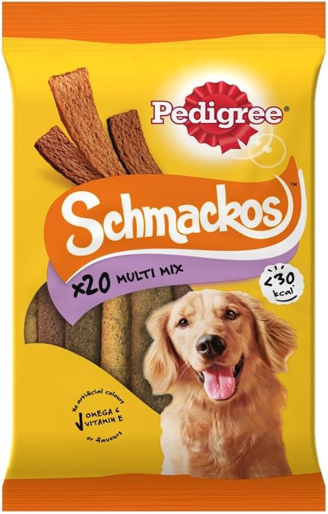 Pedigree Schmackos Dog Treats Meat Variety 20 Stick