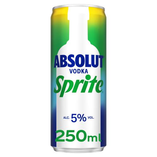 Absolut Vodka & Sprite 5% 250Ml