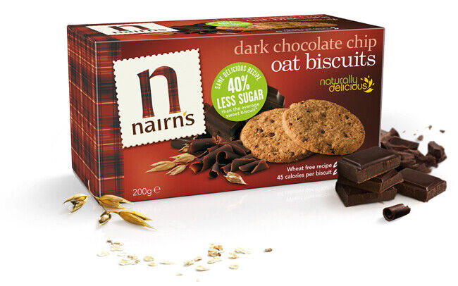 Nairns Free From Dark Choc Chip Oat Biscuit