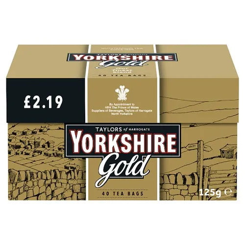 Yorkshire Gold Tea Bags Taylors 40S Pm2.19