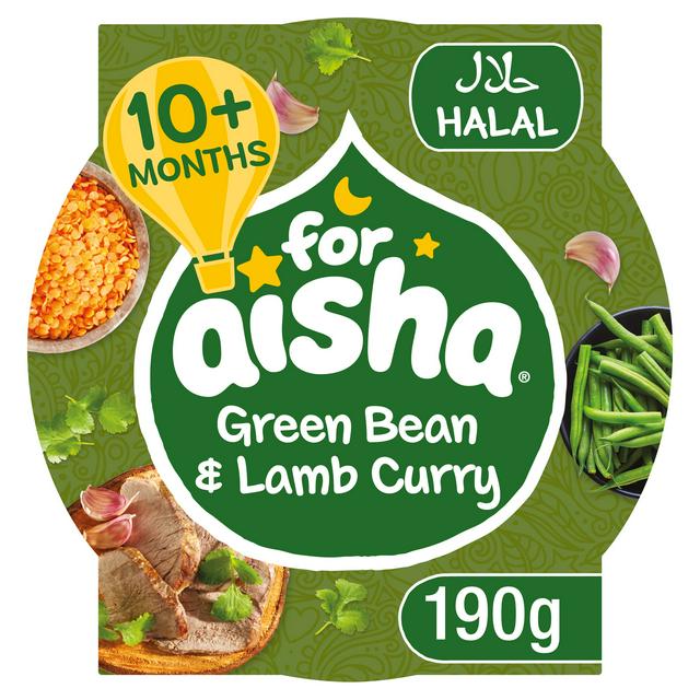 For Aisha Green Bean & Lamb Curry 10+ Months Stage 3