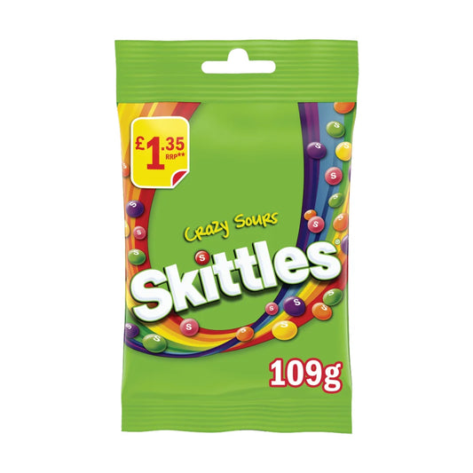 Skittles Sours Bag £1.35 109G