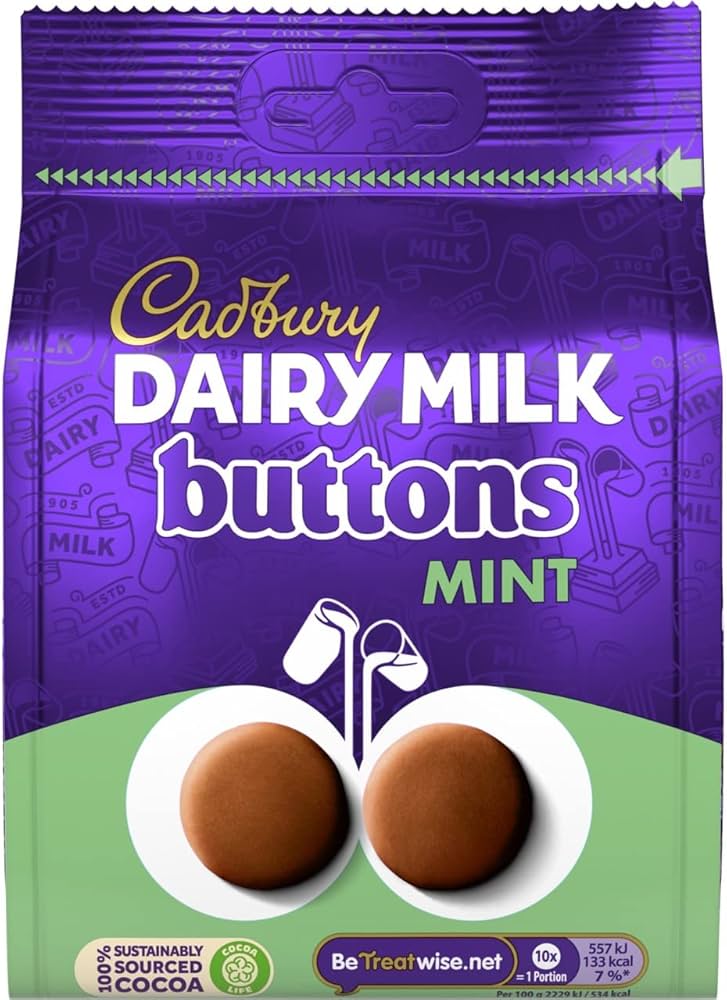 Dairy Milk Mint Giant Buttons