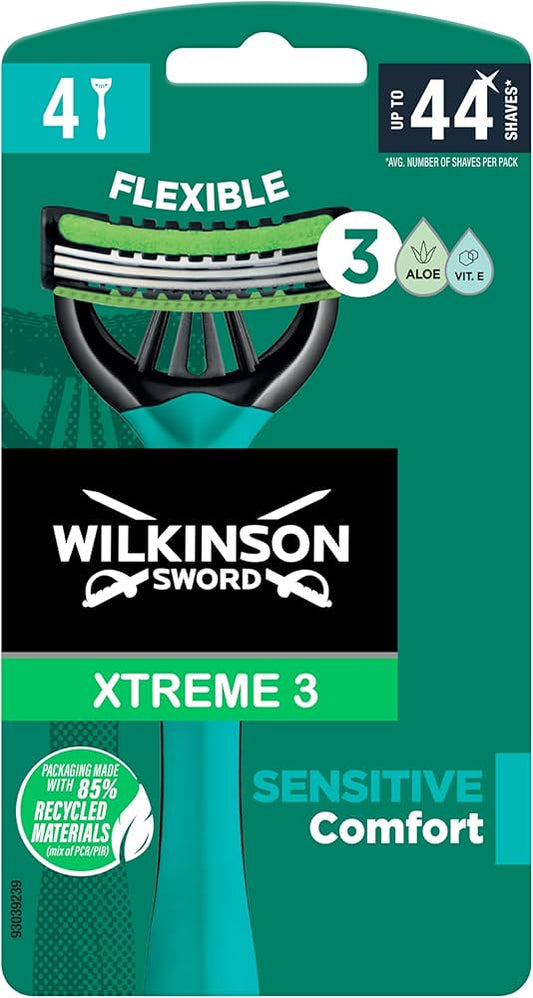 Wilkinson Sword Xtreme3 Razor Sensitive 3.50 4S