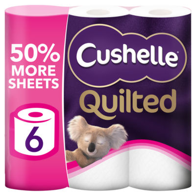 Cushelle Quilted 50% Longer 6 Roll