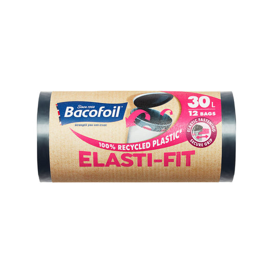 Baco Foil Elasti-Fit Bin Bags 30L