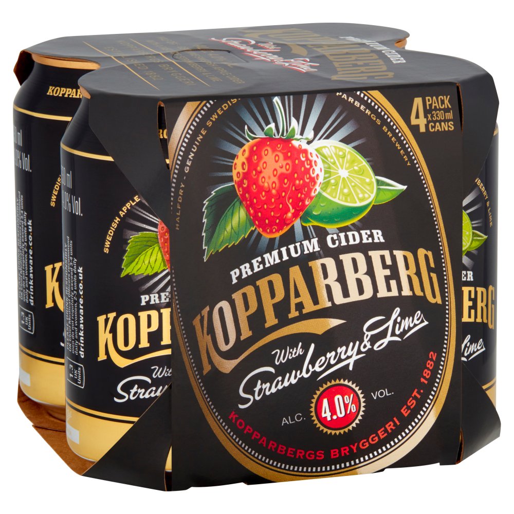 Kopparberg Strawberry & Lime 4X330Ml