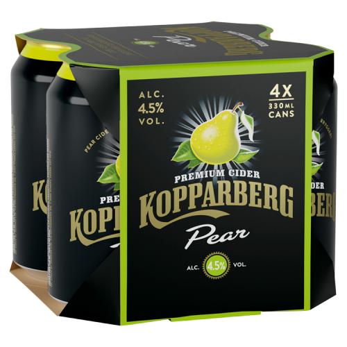 Kopparberg Pear Can 4X330Ml 4.5%