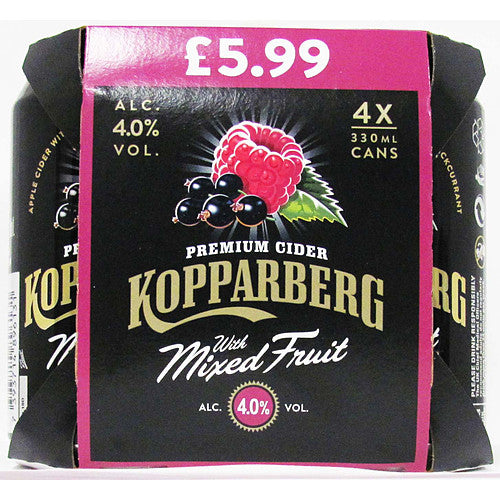 Kopparberg Mixed Fruit Pm5.69 4PK