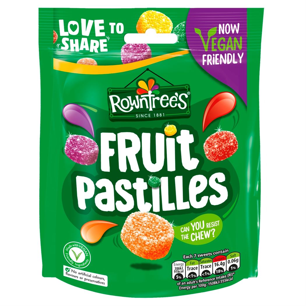 Rowntree Fruit Pastilles Vegan Pouch