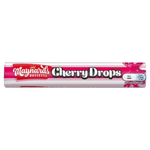 Maynards Bassetts Cherry Drops Roll