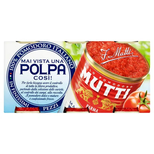 Mutti Finely Chopped Tomatoes 3 Pack