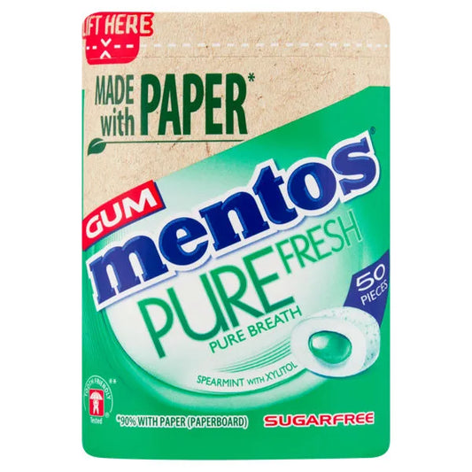 Mentos Gum Bottle Spearmint 100G