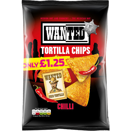 Wanted Tortilla Chips Chilli Pm1.25