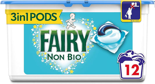 Fairy Non Bio Pods Washing Liquid Capsules For Sensitive Skin 12 Wash