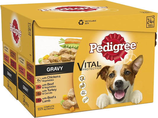 Pedigree Adult Pouch Mixed Selection In Gravy 40PK