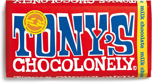 Tonys Chocolonely Milk Chocolate Bar   Blue Label