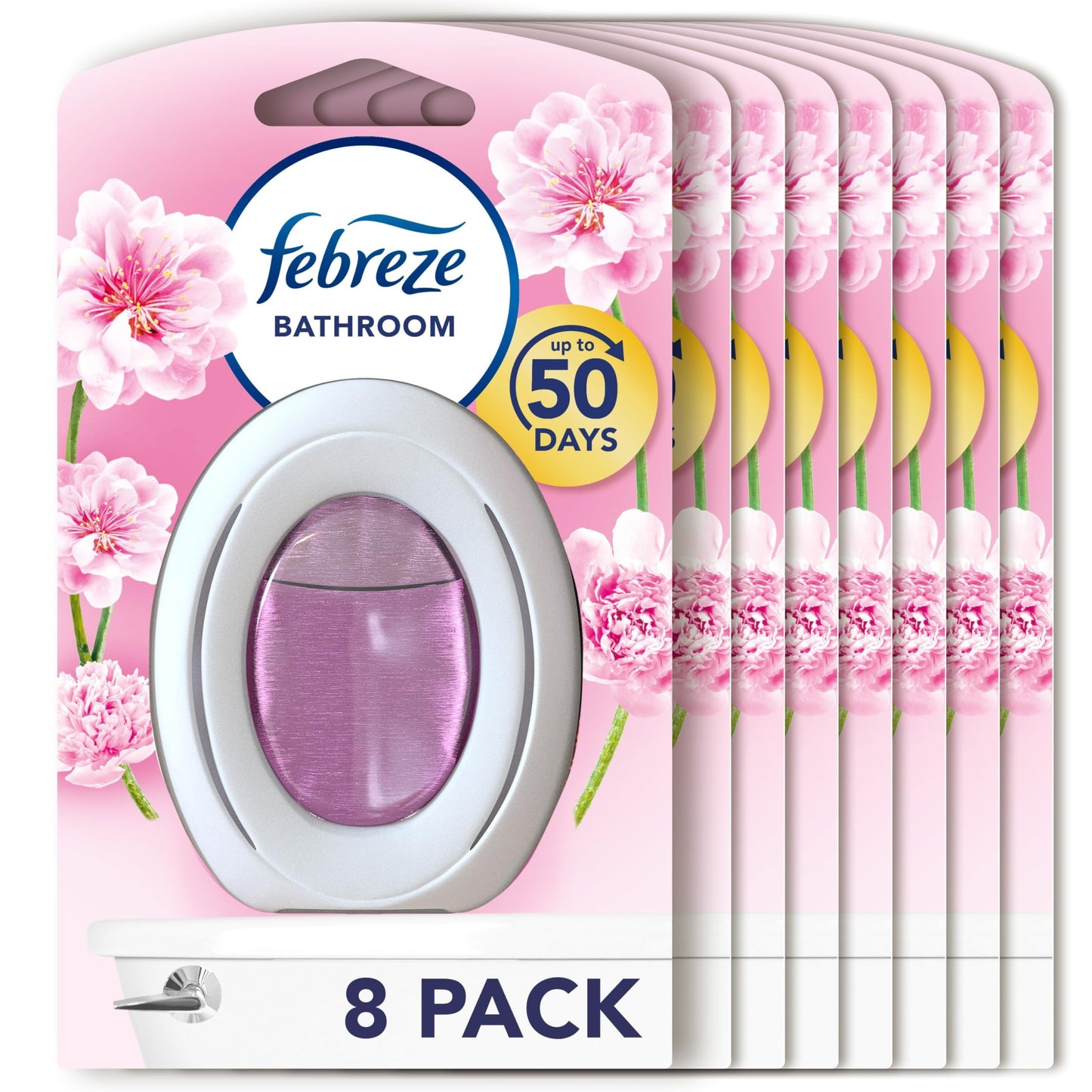 Febreze Bathroom Air Freshener Blossom 8X1Ct