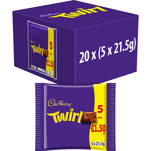 Cadbury Twirl £1.50 5PK