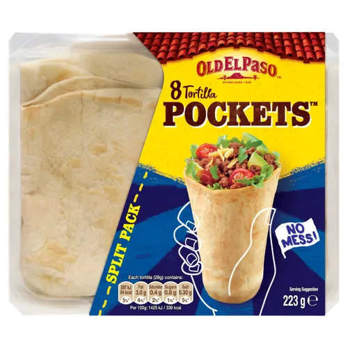 Old El Paso Tortilla Pockets Singles