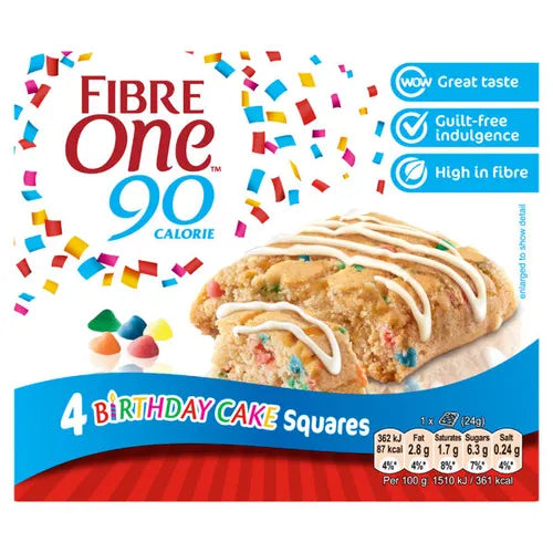 Fibre 1 Birthday Cake Brownie