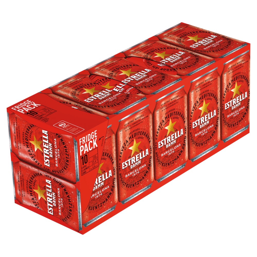 Estrella Fridge 10 Pack - 4.6%