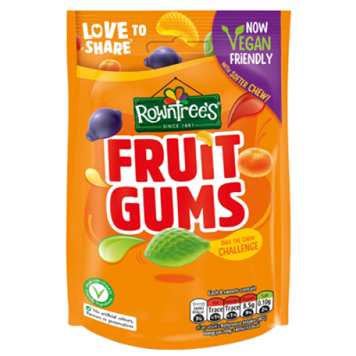 Rowntree Fruit Gums Pouch Vegan